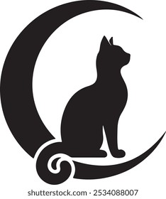 cat icon silhouette vector design with white background