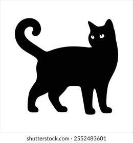 cat icon silhouette vector design image illustration.