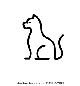 cat icon simple vector illustration