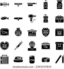 Cat Icon in Solid Style Perfect for Any Purpose and Presentation or etc