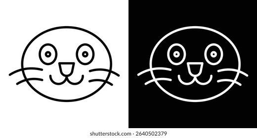 Cat icon symbol concept for graphic design, Website, UI. EPS