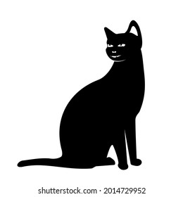 cat icon symbol isolated white background