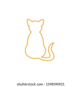Cat icon template. Vector illustration
