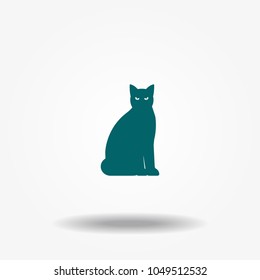 Cat icon vector.