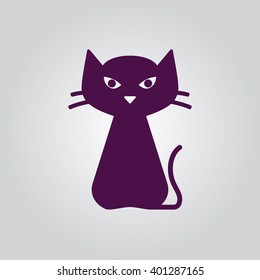 Cat icon vector