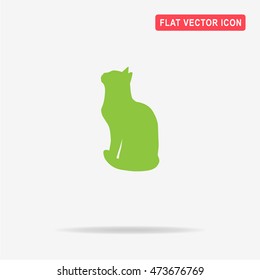 Cat icon. Vector concept illustration for design.