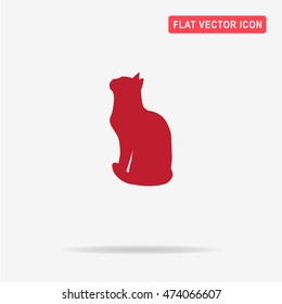 Cat icon. Vector concept illustration for design.