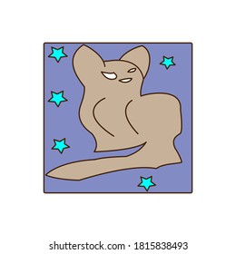 Cat icon vector design illustration