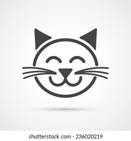 Cat icon . Vector element for your design
