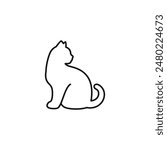 Cat icon vector. EPS 10 editable vector