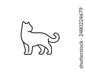 Cat icon vector. EPS 10 editable vector