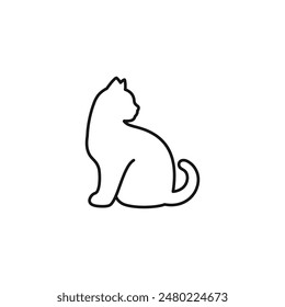 Cat icon vector. EPS 10 editable vector