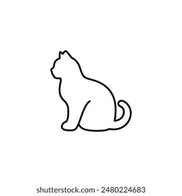 Cat icon vector. EPS 10 editable vector