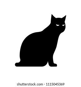 Cat icon vector illustration.