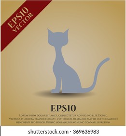 Cat icon vector illustration