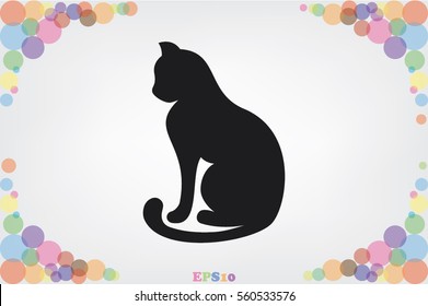 cat icon vector illustration 