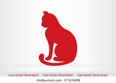 cat icon vector illustration.