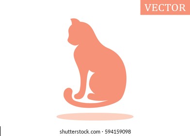 cat icon vector illustration.