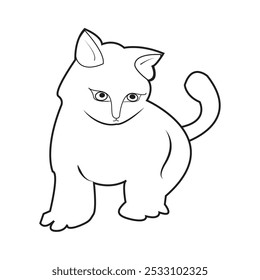 cat icon vector illustration design template