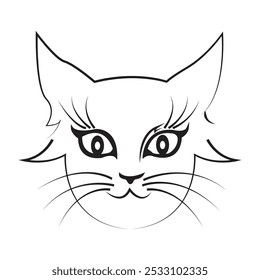 cat icon vector illustration design template