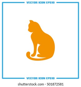 cat icon vector illustration EPS 10