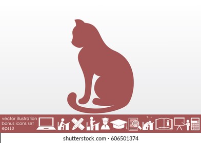 cat icon vector illustration EPS 10