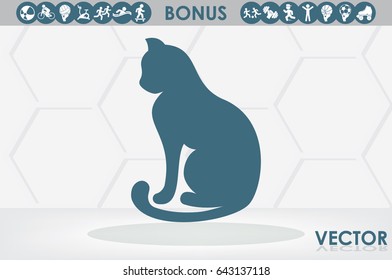 cat icon vector illustration EPS 10