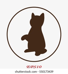cat icon, vector illustration eps10
