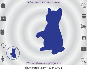 cat icon, vector illustration eps10