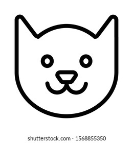 Cat icon vector illustration logo template for many purpose.Isolated on white background