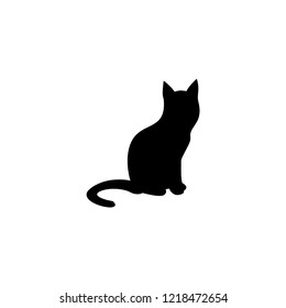 cat icon. cat vector illustration on white background for web and apps.