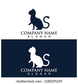 cat icon vector illustration template design