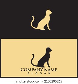 cat icon vector illustration template design