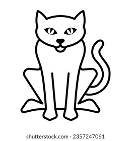 Cat icon vector on trendy design