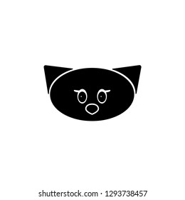 Cat icon vector on white background
