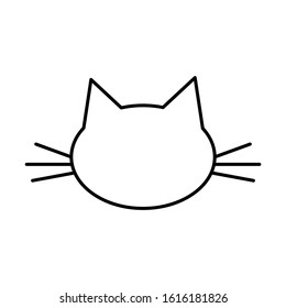 cat icon vector poster, print 