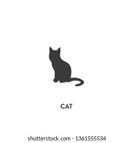 cat icon vector. cat sign on white background. cat icon for web and app