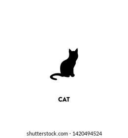 cat icon vector. cat sign on white background. cat icon for web and app