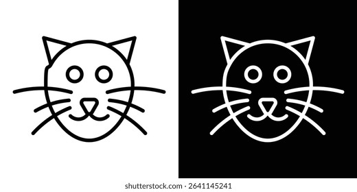 Cat icon vector simple element illustration editable