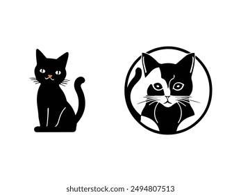 Cat icon vector style art