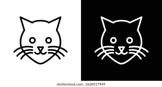 Cat icon vector for web, computer and mobile apps