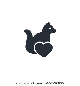 Icono de gato. Vector.Trazo editable.signo de estilo lineal para utilizar Diseño web,logo.Ilustración de símbolo.