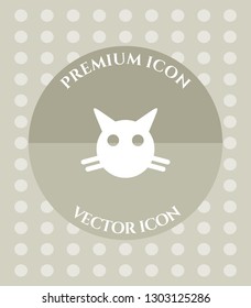 Cat Icon for Web. Application, Software & Graphic Design.