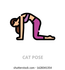 Cat icon for website, application, printing, document, poster design, etc.