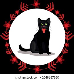  cat icon.logo vector.Easter Bunny.Can be used for or babies t-shirt design.Fashion print graphic.Cartoon animal illustration