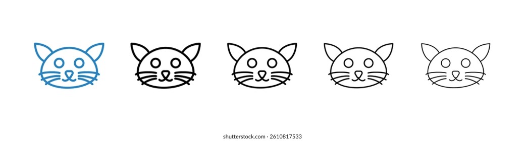 Cat icons collection vectors for web ui