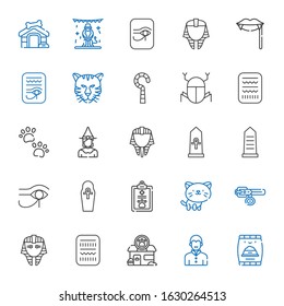 cat icons set. Collection of cat with pet food, vampire, pet shop, egypt, egyptian, collar, pet, witch, pawprints, tiger, fangs, animals, dog house. Editable and scalable cat icons.