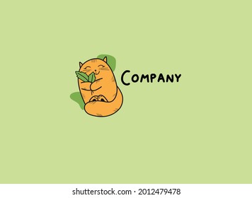 Cat identity logo for a cat pet store