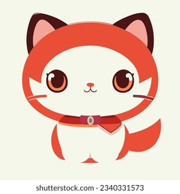 Cat illustration art vector design 