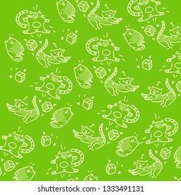 cat illustration background